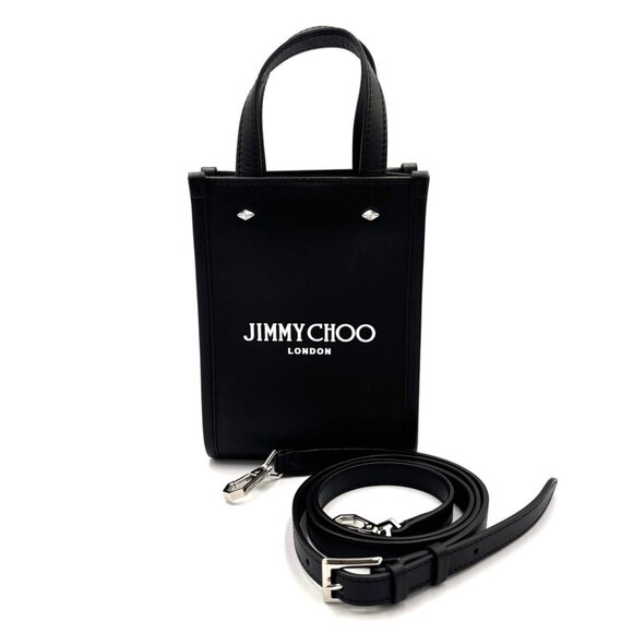JIMMY CHOO Black Leather Shoulder Bag - Picture 1 of 11